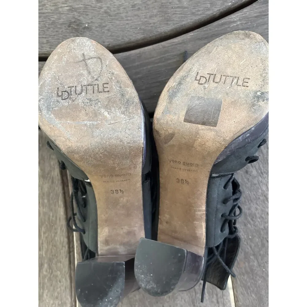 LD Tuttle x Creatures of Comfort lace up open Toe Sandals heels 38.5